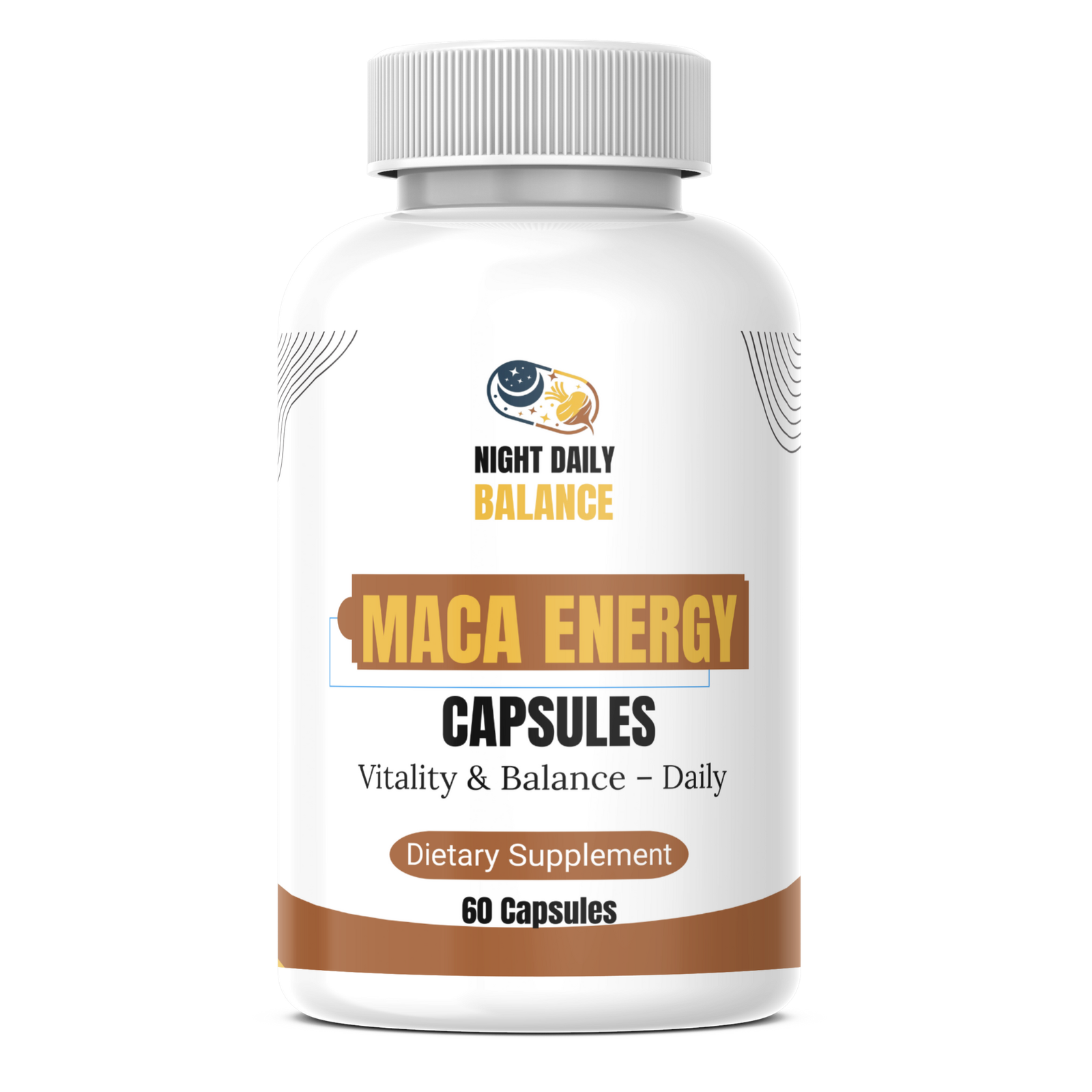 Maca Energy Capsules (1 Bottle x 60 Capsules)